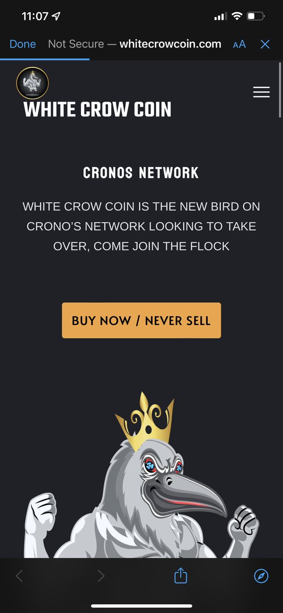 WhiteCroCoin's tweet photo. Our website is up and looks amazing 🚀 Who’s ready to take this to 100M? 💴📈 #CRO #Cronos https://t.co/Z2pdTAANm0