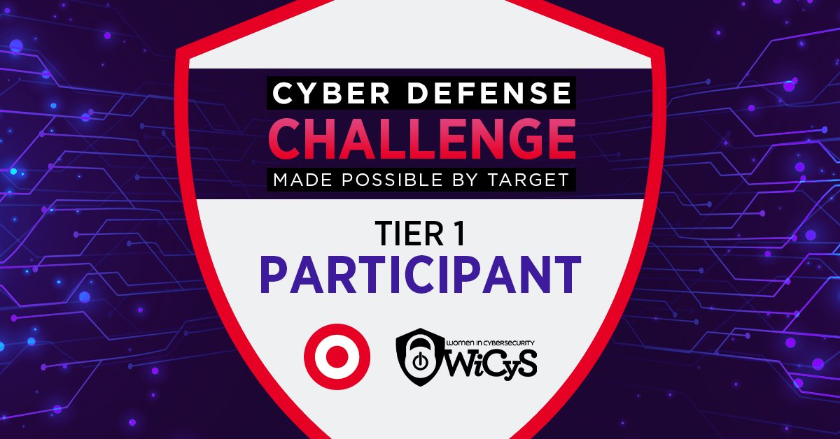 Elizabeth Rasnick (@erasnick) on Twitter photo Thrilled to participating in the WiCyS/Target Cyber Defense Challenge <a href="/WiCySorg/">Women in CyberSecurity (WiCyS)</a> <a href="/lynn_dohm/">Lynn Dohm | WiCyS ♥️</a> #WiCyS #SeeHerAsEqual Thrilled to participating in the WiCyS/Target Cyber Defense Challenge <a href="/WiCySorg/">Women in CyberSecurity (WiCyS)</a> <a href="/lynn_dohm/">Lynn Dohm | WiCyS ♥️</a> #WiCyS #SeeHerAsEqual