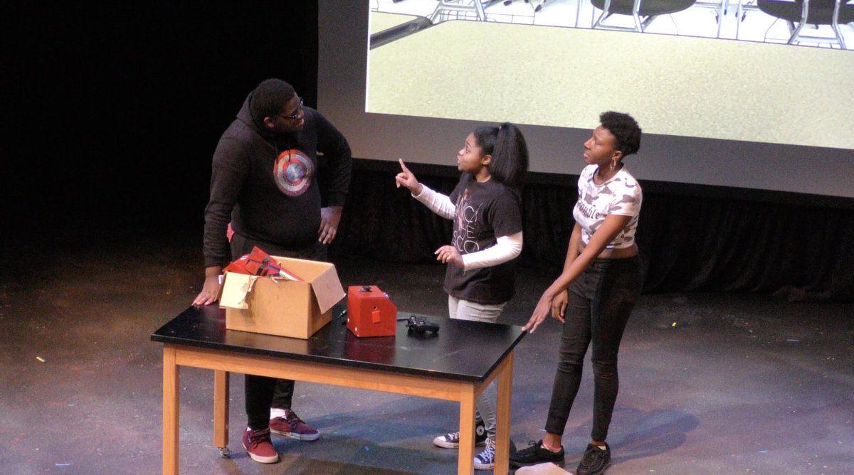 OneontaSLAB's tweet photo. Congratulations to Melanol on a fantastic opening night! 👏🏻👏🏻

SLAB student Kyora Semper-Wallace, wrote, directed, AND is acting in Melanol! Be sure to check out Melanol before it leaves the Hamblin Theater April 10th! 

#OneontaSlab #SLAB #theatre #OneySLAB #liberalarts https://t.co/4mJLn0AumA