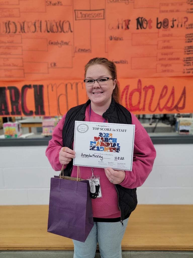 GraettingerD's tweet photo. Congratulations to this year's March Mammal Madness winners!

MMM is a "simulated animal single elimination tournament created by scientists" completed every year by high school science students and staff members. A special "thank you" to the Hillcrest for their prize donation! https://t.co/SDC1KzYUlU
