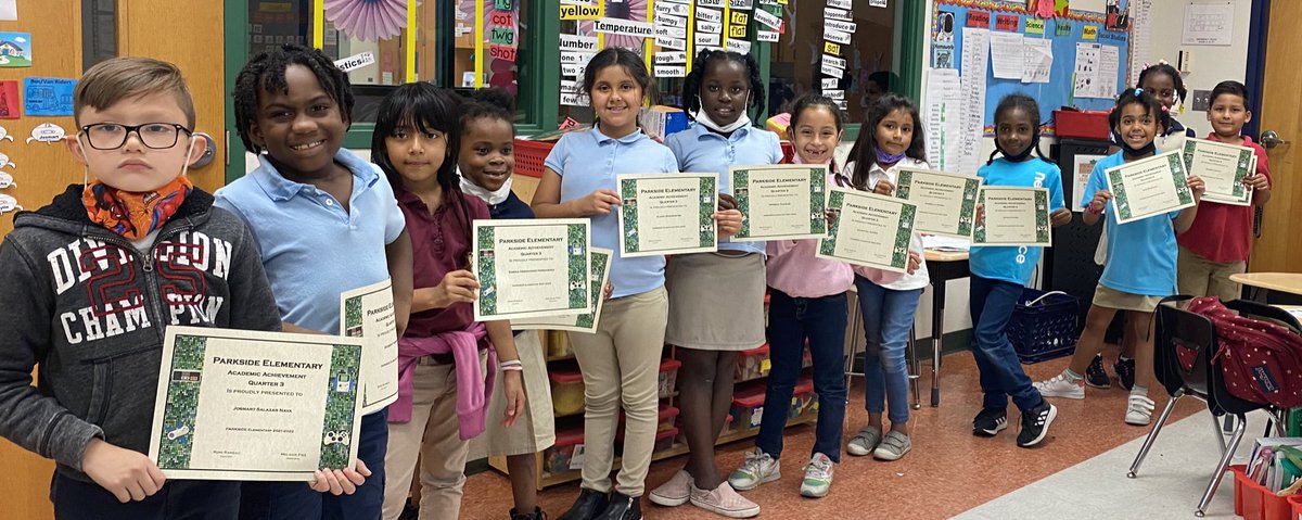 MrsRameau's tweet photo. Excellence is never an accident. It is the result of great effort.
#ParksideProud of these students who earned an Academic Achievement Award! #LevelUpParkside π#TeamMario https://t.co/mL41KooqeS
