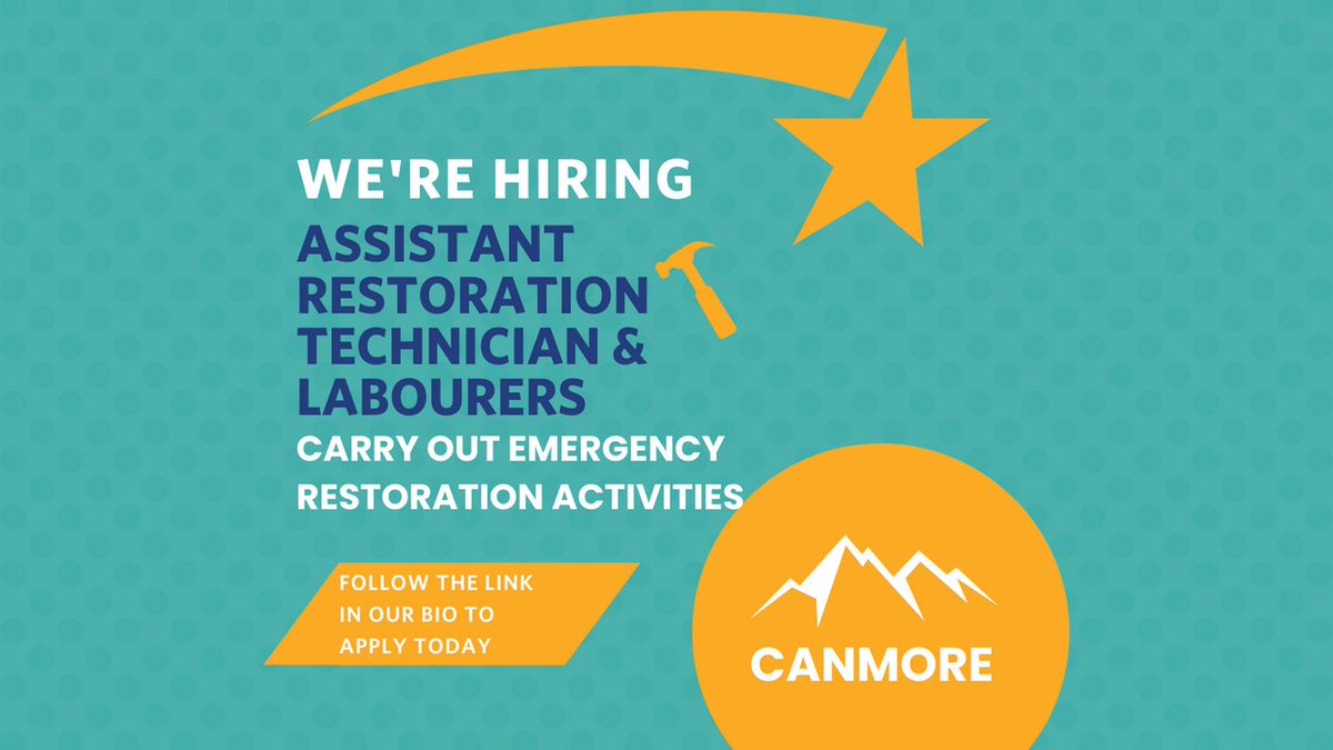 ProStarCleaning's tweet photo. Join the team that gets the JOB DONE RIGHT™️ We're hiring for a Project Manager, Restoration Crew Chief, Restoration Technician, Carpenters, and drywallers

https://t.co/xrHsLcszky for complete post or apply by E-mail at resumes@prostarcleaning.com 

#calgaryjobs #albertajobs https://t.co/q24lZ6bJkr