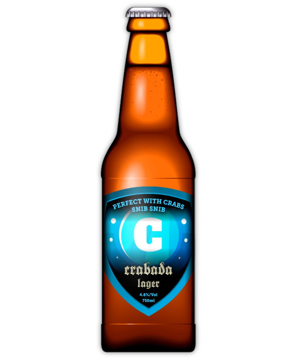 Take your crab dish to the next level with a Crabada Lager straight from Crab Kingdom's local pub. 

Introducing the 'Crabada Lager ' 🍺
brewed by <a href="/PlayCrabada/">Crabada (🦀,🦀) 🔺</a> 
 
750ml 4.8%vol

#AVAX  #AVAXNFT #AvaxNftRush $CRA #CRA