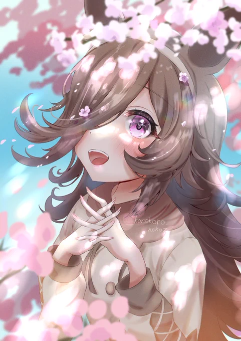 「お兄さま、桜綺麗だね!」
 #ウマ娘プリティーダービー
 #ライスシャワー 
