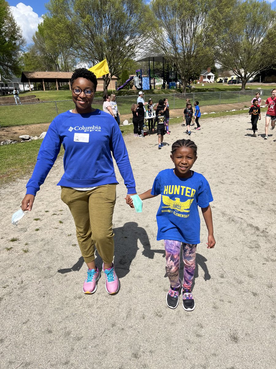 HunterPrincipal's tweet photo. We had a fantastic Moveathon today!  We raised money to enhance our outdoor learning spaces and facilities! @hunter_pta @CentralWCPSS @WCPSS #Rise #Shine #Soar 🏃‍♀️ 🏃‍♂️ 🏃 https://t.co/cVqYKlVLeD