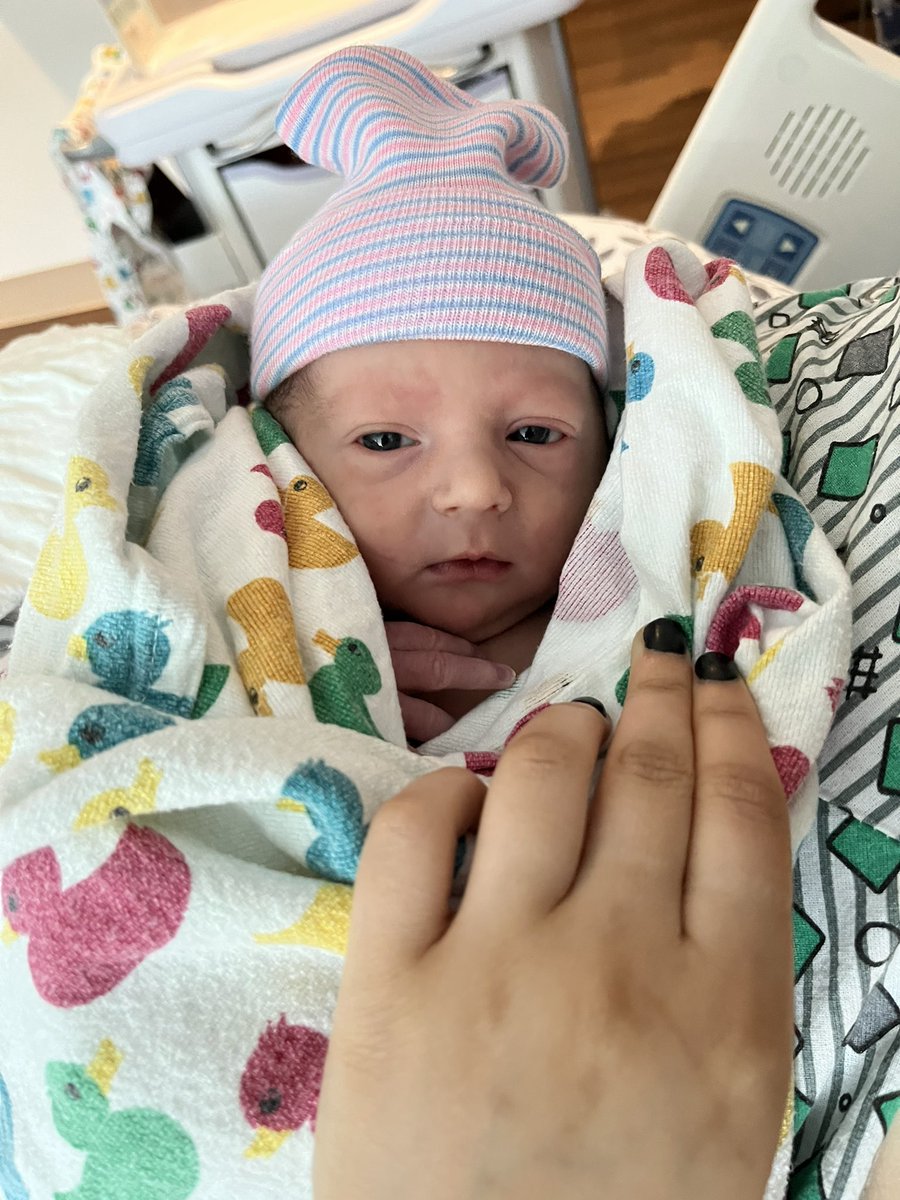 Baby Greyson Allen Lee Pilkington born 4/7/22 at 8:22 pm weighing 6lbs 2 oz he came a whole month early but he is healthy and so is <a href="/MacKeplar/">Lia the Trader</a> couldn’t be more happy to welcome our handsome son to this crazy world 🥹❤️