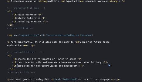 duenasdevelops's tweet photo. Day #49 finished up #html refresher with <img>, <ul>, and <ol> tags. Images require two attributes src and alt while both list types are populated using <li> list items. 🖼️📜 https://t.co/Jt1L4IPYCG