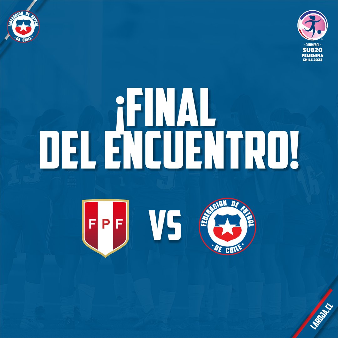 ⚽️ Terminó en La Calera y con goles de Mary Valencia, Sonya Keefe y Michelle Olivares #LaRojaFemeninaSub20🇨🇱 superó por 3 a 0 a Perú.

💪 ¡Gran triunfo, equipo!