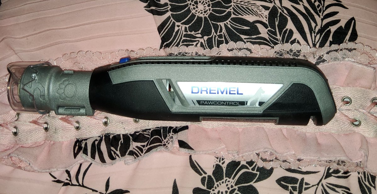 MiaShadoghen's tweet photo. Just bought one of these Dremel PawControl and there is no instruction manual. Looked online at the official video. The fo on how to actually trim the nails is sketchy. Anyone know of a good video? #dogsoftwitter @BeetleBMD @MariaWe43828302 https://t.co/knAKNOdstB