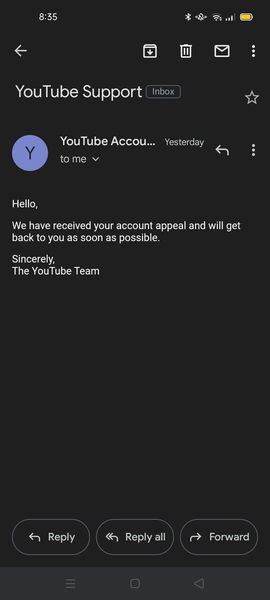 zushimaye's tweet photo. @TeamYouTube I tried using the other form and currently I'm still waiting on the response, I will tweet again if anything happens thank you https://t.co/5ARMDOBbFs