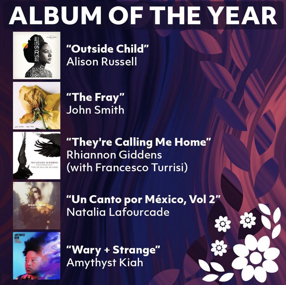 RhiannonGiddens's tweet photo. We are family 🎶 I got all my sisters with me!!! Loved seeing @folkalliance #AlbumoftheYear selects!! @amythystkiah @outsidechild13 @fraturrisi
Got to Kansas City yesterday after a whirlwind week, and what better a way to celebrate?! https://t.co/T88jtN1O97
