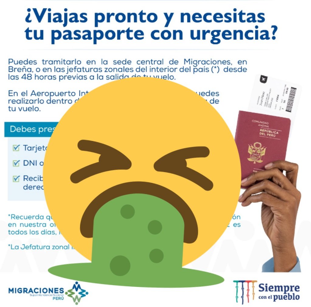 RoAntonov's tweet photo. Buen día hoy viernes 8, 2pm en @MigracionesPe de Breña no me permitieron la expedición de mi pasaporte electrónico, mi vuelo sale el domingo y cuento con todos los requisitos. Me dijeron que si es para Sudamérica NO DAN, pero lo necesito para aplicar a visa de trabajo! #Mentiras https://t.co/tPC3RIt9J3