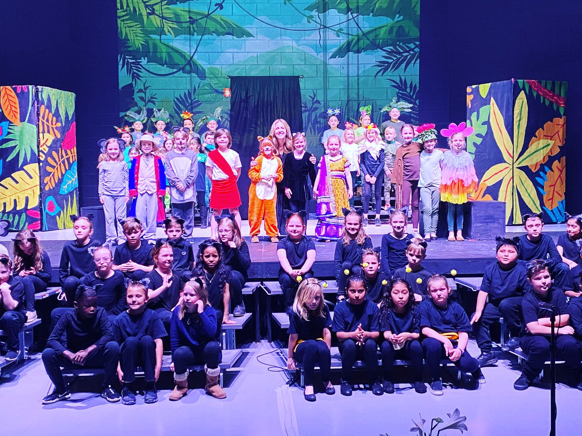mswmich's tweet photo. Three fabulous nights! Congratulations to the HHES second grade student and Mrs. Weiss on their performances of The Jungle Book! https://t.co/wwklBhuert