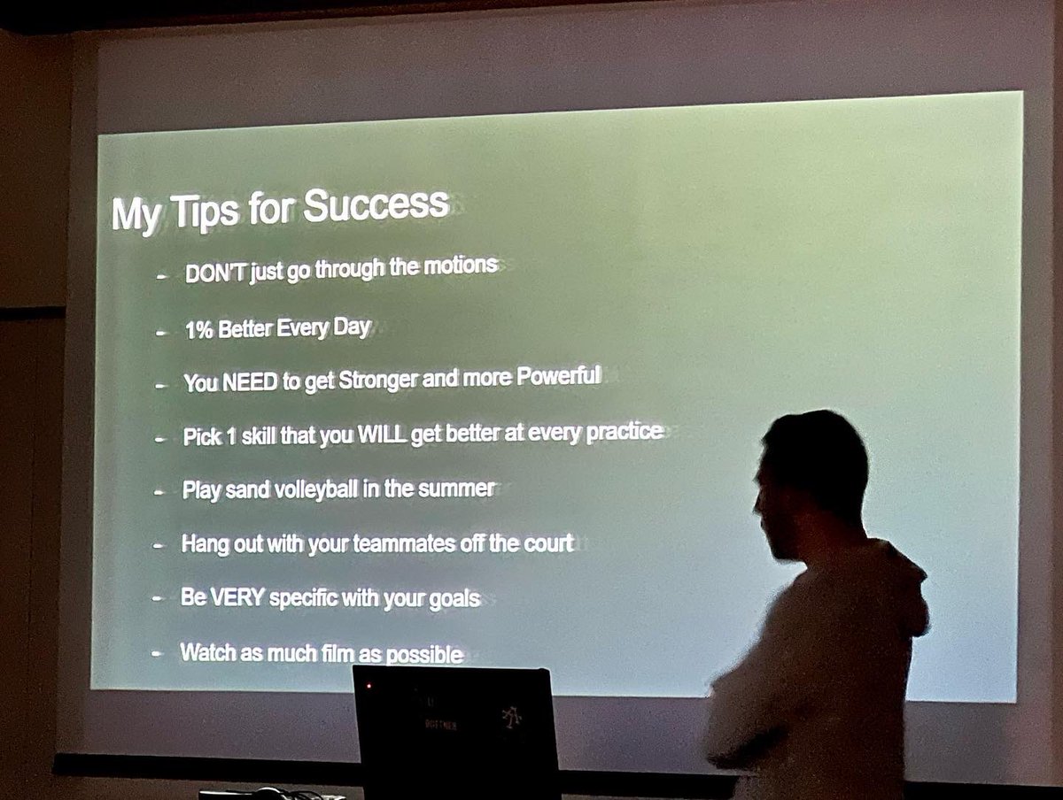 AT_MensVB's tweet photo. Today we were lucky to welcome former player and AT grad Jonathan Valentini to talk to the program. Valentino’s team took 3rd in state and he went on to play at Benedictine and intern at UCLA. He now works at Hustle in Addison. Once a Blazer always a Blazer! https://t.co/xsiLgzJqXt