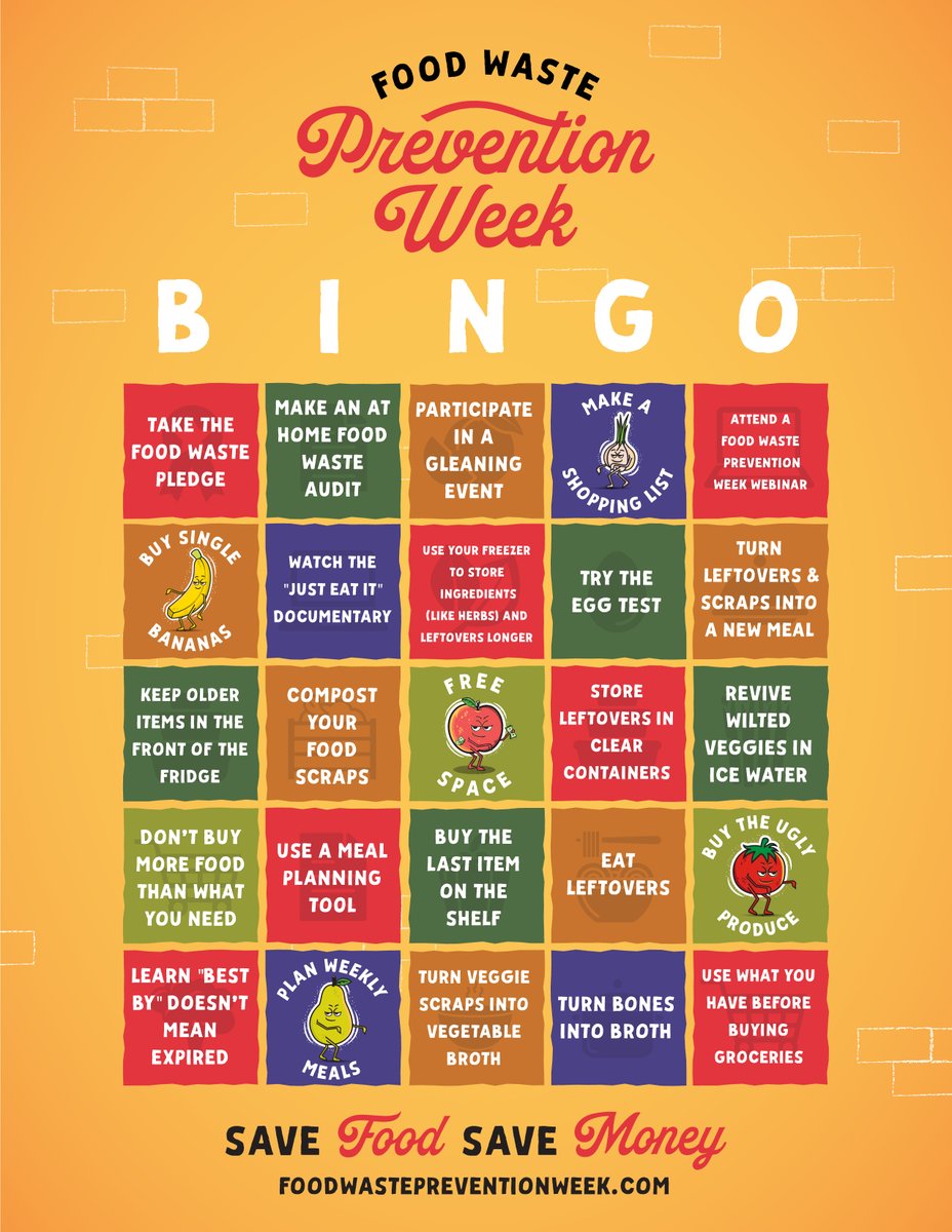 clackamascounty's tweet photo. Like Bingo? @SavetheFoodFL is running a Bad Apple bingo game! Save the photo below (or take a screenshot) &amp; mark your bingo card w/ the action you take, then repost! Use #savethefoodfl and tag @SavetheFoodFL to be eligible to win! #FoodWastePreventionWeek #SaveFoodSaveMoney https://t.co/1Q6H1A5dQ9