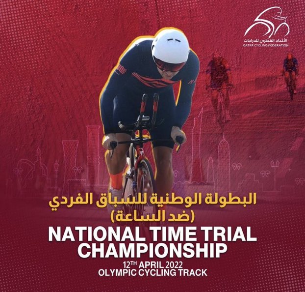 National Time Trial Championship will be held on April 12. 

#cycling <a href="/Qatarcf/">Qatar Cycling F</a>