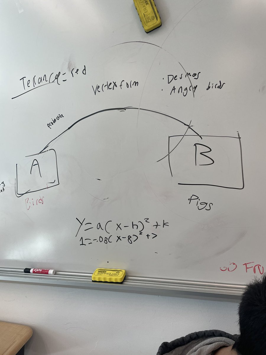 Ms_Barbarino's tweet photo. First day of our angry birds quadratic project! My students are SO creative and dedicated! #quadratics #PortWashington @PWUFSD #algebra1 #algebraFUN #Desmos https://t.co/gKCLUvssMw