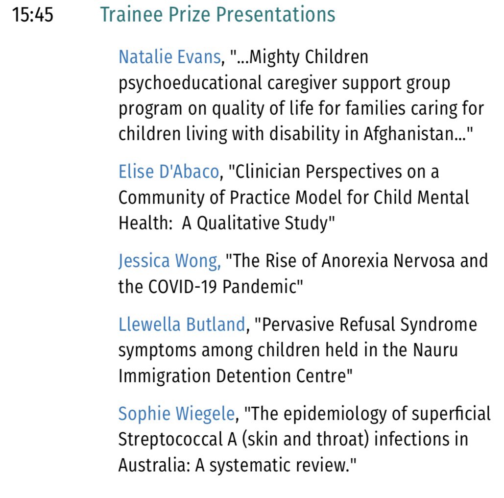 Excited for <a href="/SophieWiegele/">Sophie Wiegele</a>, presenting results of our systematic review of superficial Group A Strep infections in Australia over the last 50 years. Catch her at the #ACAH2022 <a href="/AcademyCAH/">Academy of Child and Adolescent Health</a> Trainee Prize session later today (&amp; please send 📸 so rest of our team can see!)