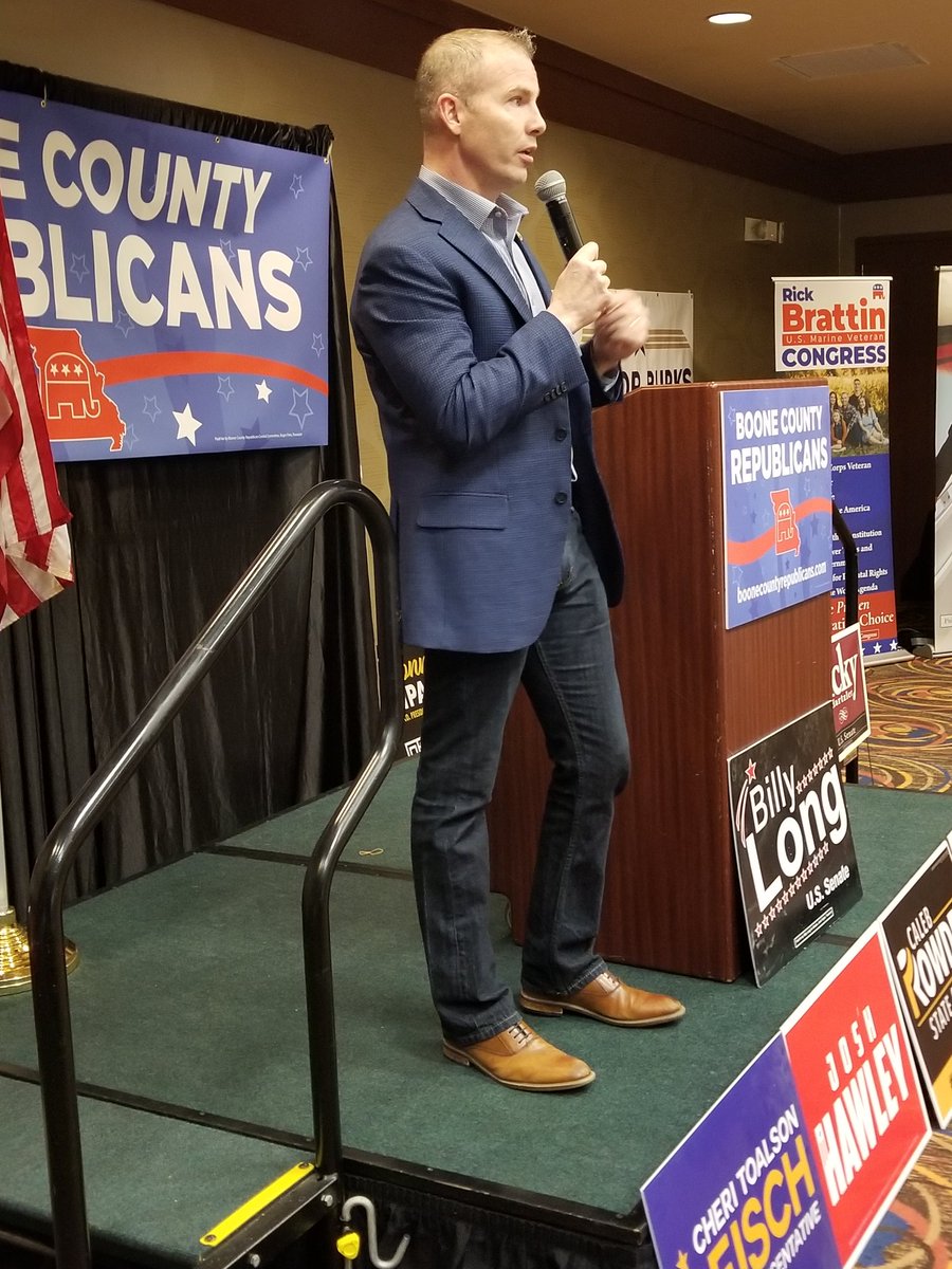 RudiKellerMI's tweet photo. .@RickBrattin giving his 5-minute speech at #BoCoMo Lincoln Days; attacks @JoeBiden, says he's fighting 'critical race theory' &amp; 'the sexualization of our youth.' #Election2022 #MoCd4 https://t.co/1Zjb70EPfl