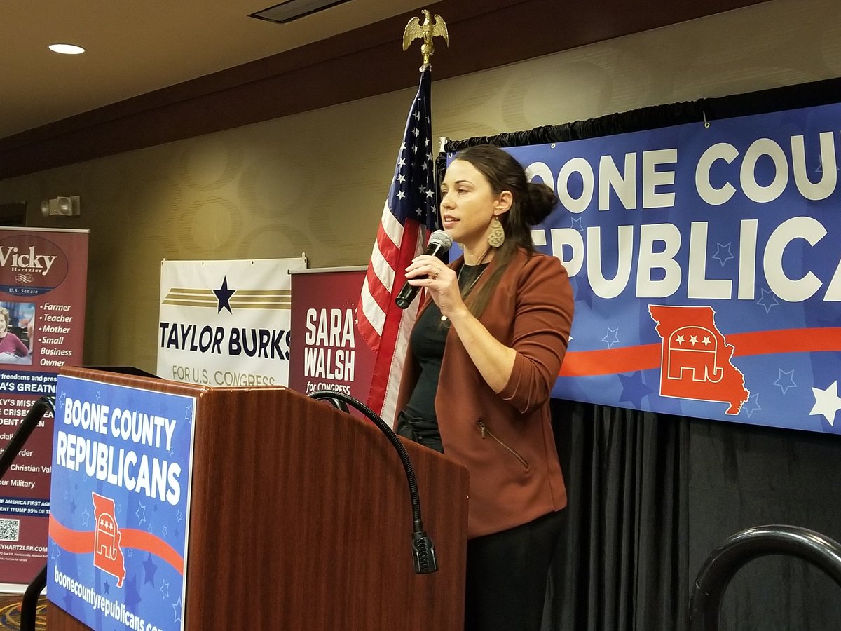 RudiKellerMI's tweet photo. Kalena Bruce, @KalenaBruce, on now. Says farmers are 'on a huge financial cliff,' & she understands the impact of 'bad fiscal policy.' #Election2022 #MOCD4 https://t.co/mysEloEJUA