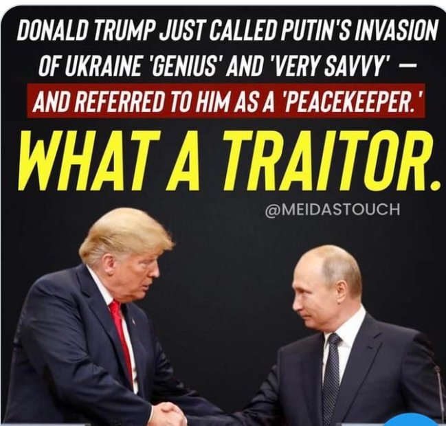 LarrabeeNed's tweet photo. @EricGreitens @DonaldJTrumpJr We could care less
Hunter isn't president
Hunter never worked in the WH
We have no idea what the chain of custody has been
Meanwhile the #TrumpCrimeSyndicate
Is under several criminal investigations
Nice try...
#ArrestTrumpNow
#TrumpIsARussianAsset
#gopl https://t.co/Nk4fZwdd49