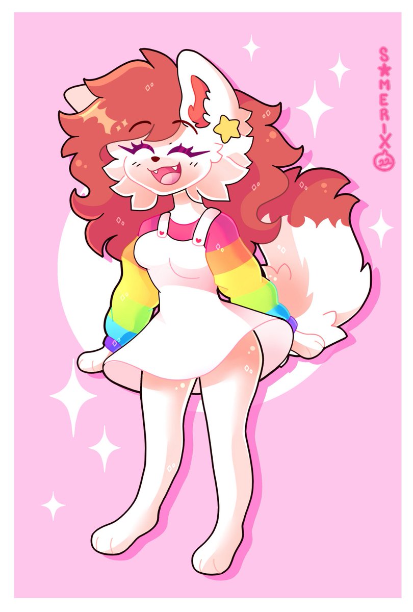 _SameriX_'s tweet image. Today i tried a different style of shading, i really like the result and the outfit that i put to my oc this time, i hope you like it

Retweets, comments and likes are appreciated!! &amp;lt;3

Tags 
#furry #furryart #Furryartist #digitalart #Fursona #furryfandom #furryartwork #rainbow