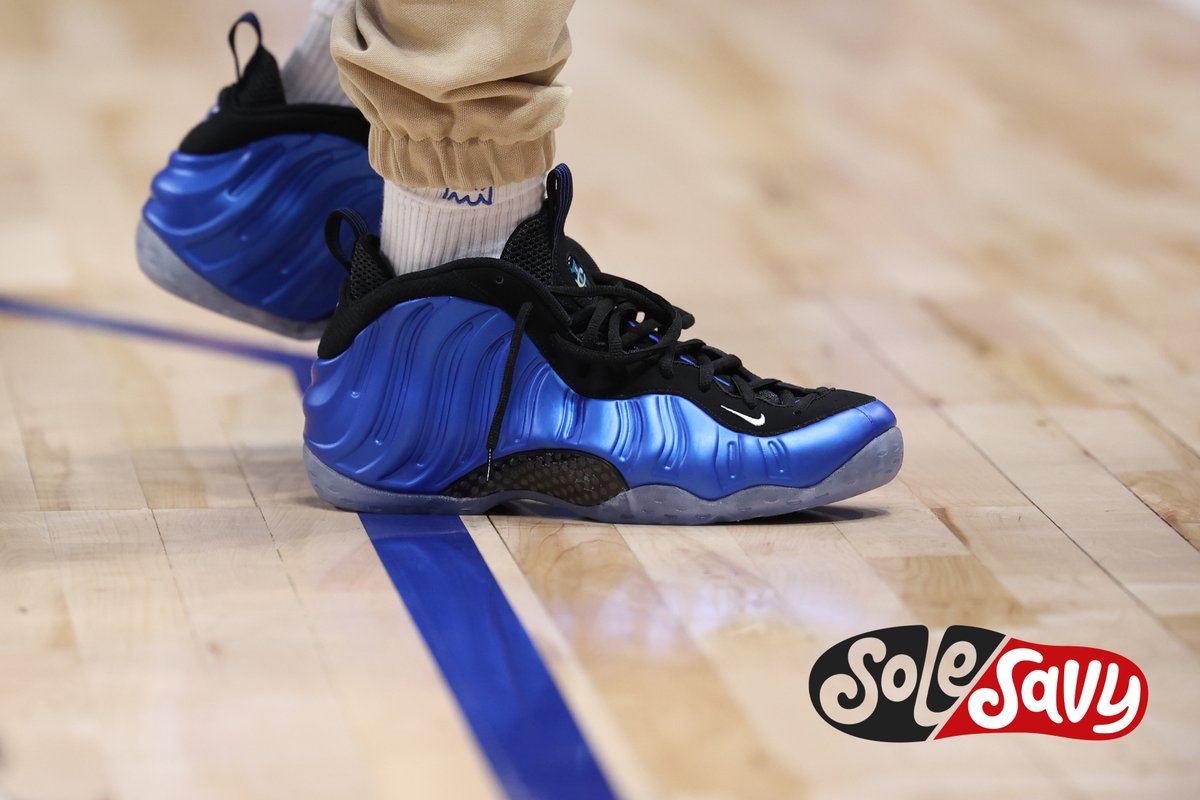 royal foamposite on feet