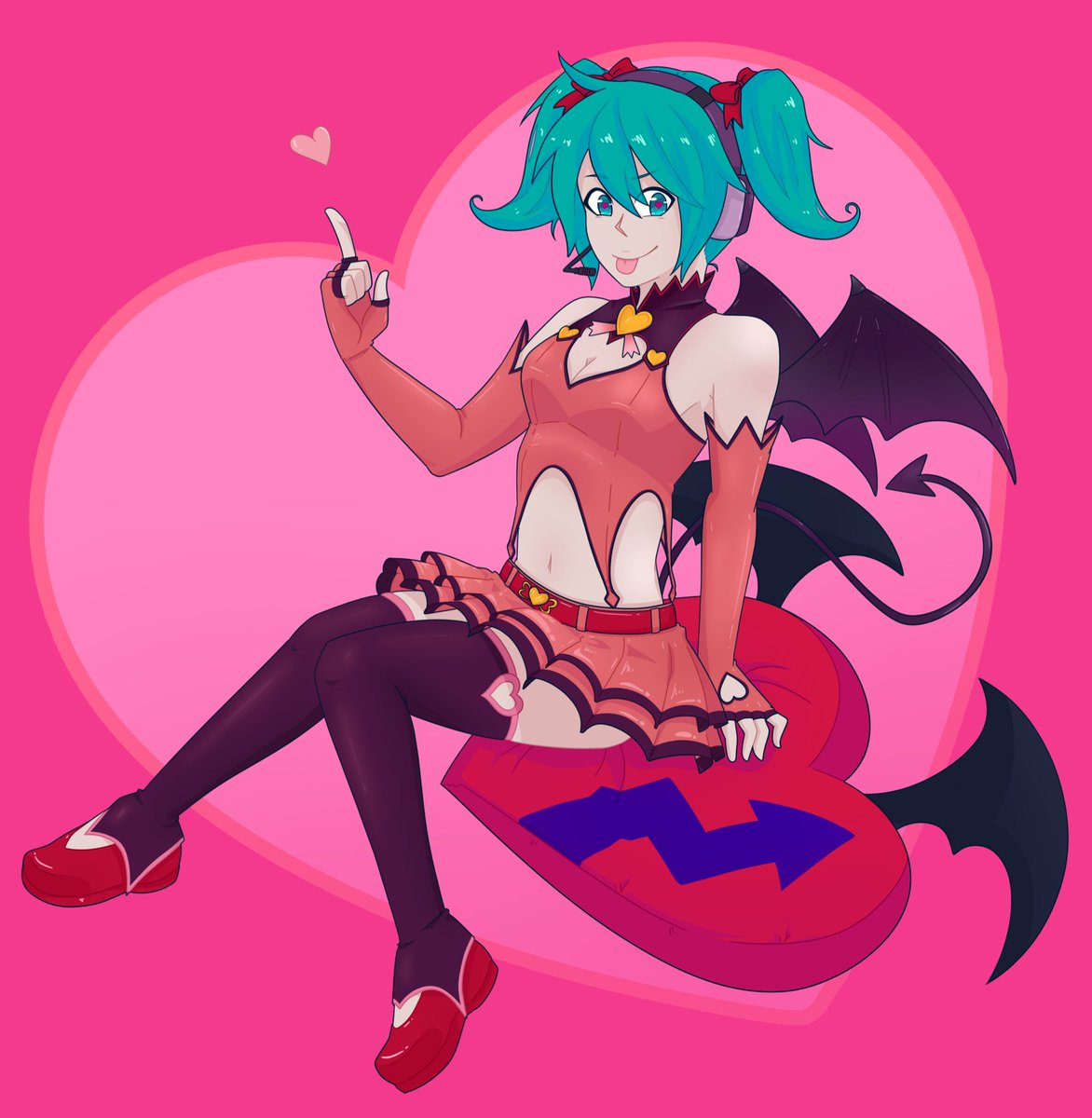 Musicaptain_'s tweet photo. Heart Hunter 💘
#mikuhatsune 
#HatsuneMiku 
#初音ミク 
#初音ミクイラスト https://t.co/u2QFt3hqNq
