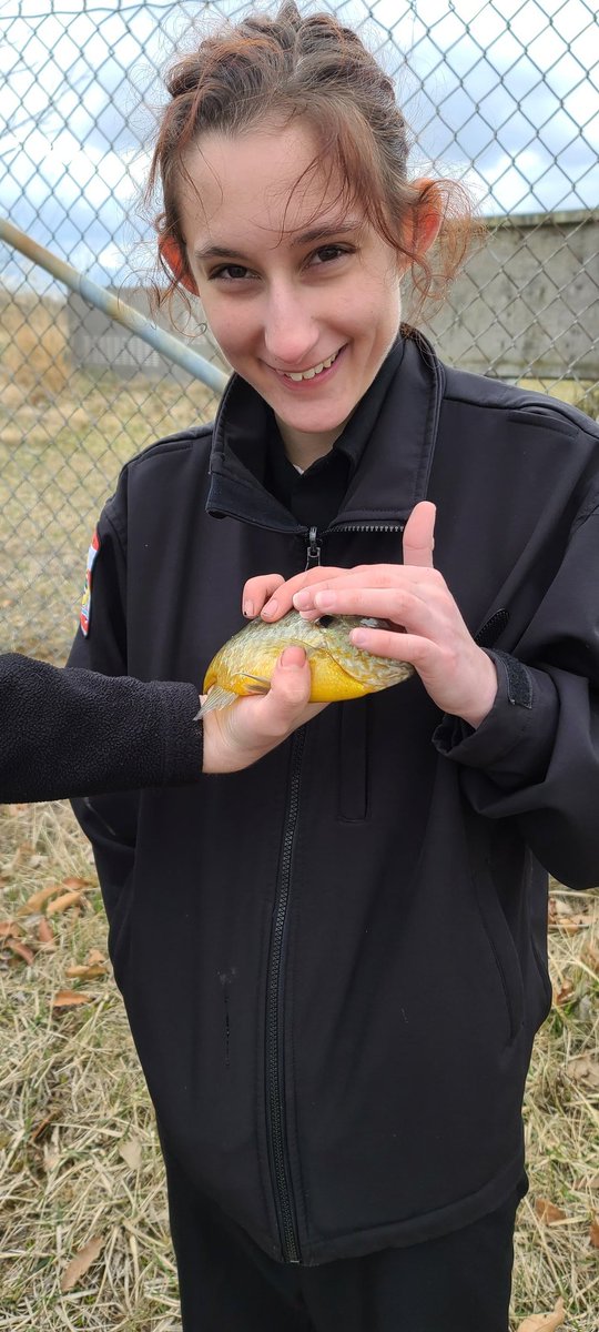 MrsCalvelage's tweet photo. Gone fishing. Students wanted more data about the pond. https://t.co/Xf6QaUNQeb