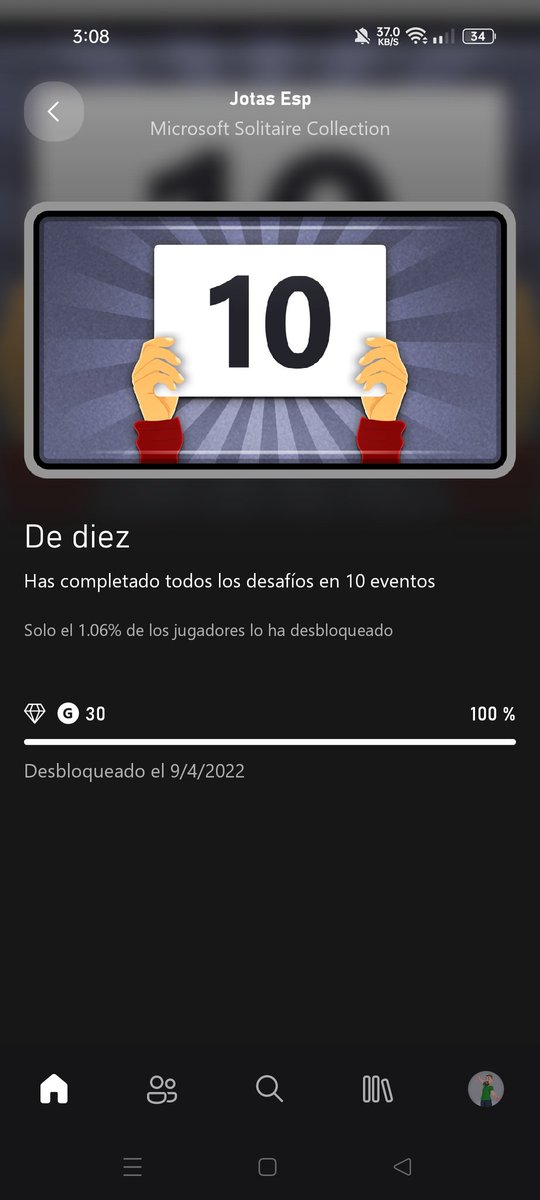 Jotas83's tweet photo. Otro logro en #MicrosoftSolitaire
#xbox @xbox @Xbox_Spain https://t.co/MxALnZv6EY