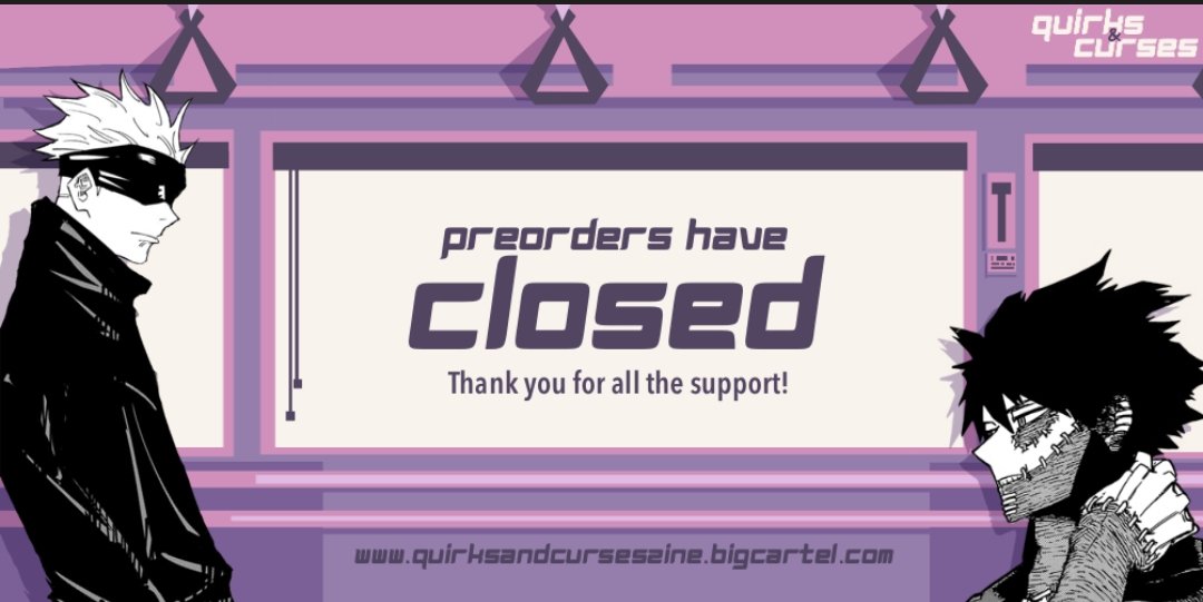 QuirksAndCurses's tweet photo. 🌑 PRE-ORDERS CLOSE 🌑

Pre-orders have now officially closed! Thank you so much to everyone who supported us 🌟

Production updates will be posted soon. https://t.co/l8iM8tqifI