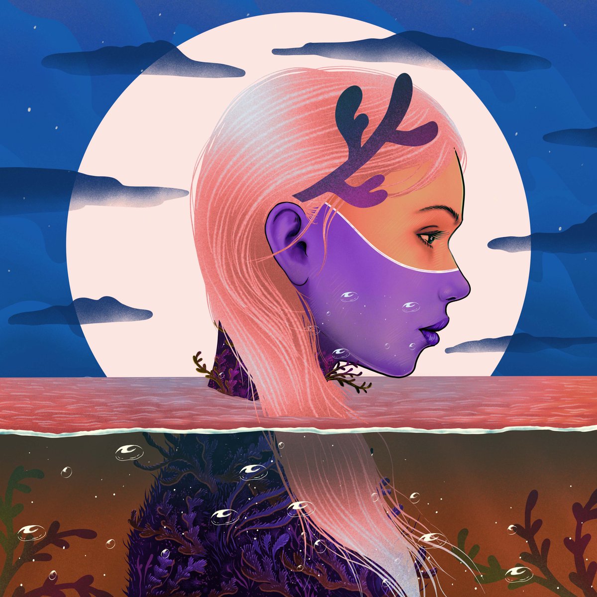 _TransparentArt's tweet photo. One of my favorite new discoveries has been @amillustrated who produced some amazing pieces in her Woman in Water series.  I’ve included WIW #473 

https://t.co/2RImIOuuzb https://t.co/tl8DAmMwLL