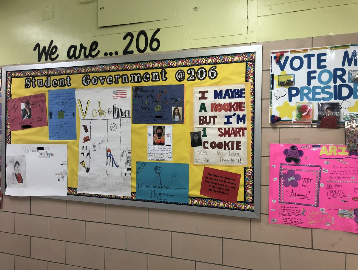 We are so proud of our <a href="/PSMS206M/">PS/MS 206M: Jose Celso Barbosa</a> scholars!
In December we established our student govt. 84 scholars in grades 3-8 applied to be class representative and/or grade president. They wrote speeches, created campaign posters, had photo ops, and recorded their speeches. (1/2)