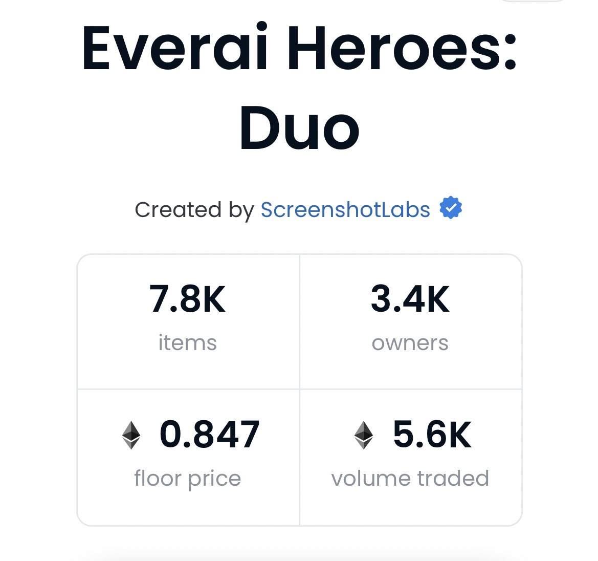 DM_NFT_2022's tweet photo. Please enlighten me with 5 reasons why I should sell my @TheEverai Duo below 3 Eth??? ๐ค๐ค๐ค #3EthVERAI #EVERAIDUO https://t.co/2XPmbp2UfI