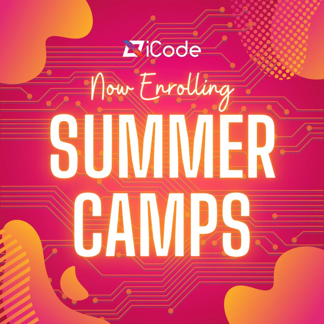 iCodeEdmond's tweet photo. Each week, we're offering a creative camp, coding camp, gaming gamp, and advanced camp for new and returning students. For questions call or text 405-757-0500!
#iCodeEdmond #coding #programming #webdesign #computerscience #webdevelopment #roblox #python #minecraft #youtube https://t.co/wxjKxQ8Iih