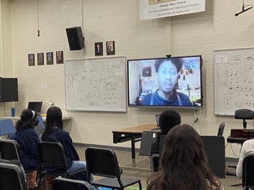 jpmusic657's tweet photo. Thanks Chris Malone, violist and luthier (and former student of mine) for sharing at our Lunch and Learn! It’s obvious that you “know your stuff!” 
 
@Richland2A @JTemoney https://t.co/NNFpA2kNsh