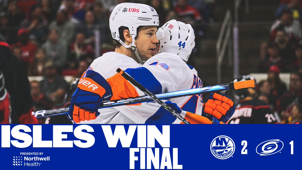 NYIslanders's tweet photo. #ISLES WIN! https://t.co/tnksQLAKFP