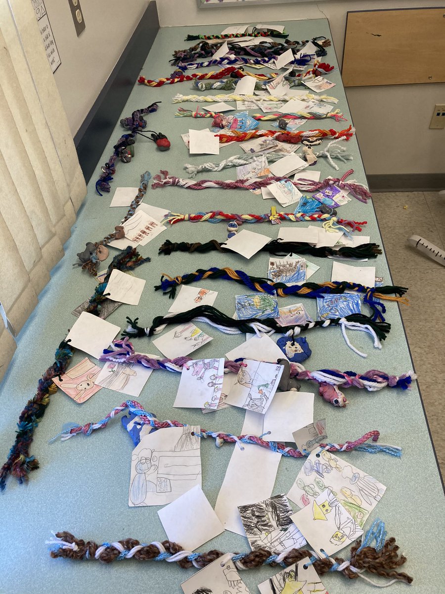 MlleSheppard's tweet photo. Today in class we finished up our story vines based on our favourite picture books. I made mine based on the “Remember Balloons”, a long time favourite. I can’t wait to hear my students’ amazing storytelling when we present on Monday! #storyvines #rdcrs https://t.co/GeOhZ3Pn2o