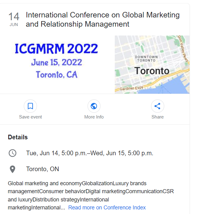 ShereenShaikh5's tweet photo. Who else is excited about International Conference on Global Marketing &amp;  Relationship Management  on 14th June 2022.

#MARK1051 #chatsocial #digitalmediamarketing #seo #emailmarketing #contentmarketing #socialmedia https://t.co/1WLvbqIEoi