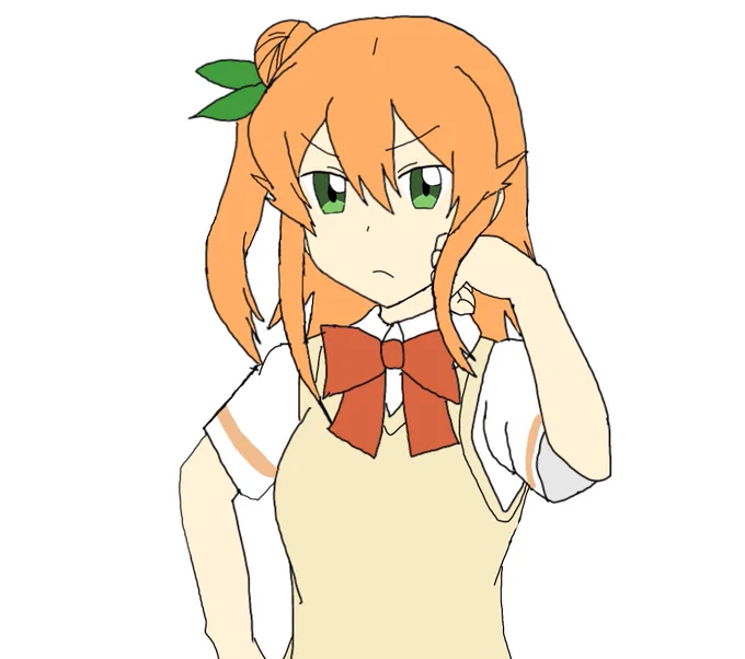 #まちカドまぞく放送記念としてミカンさんを描きました 