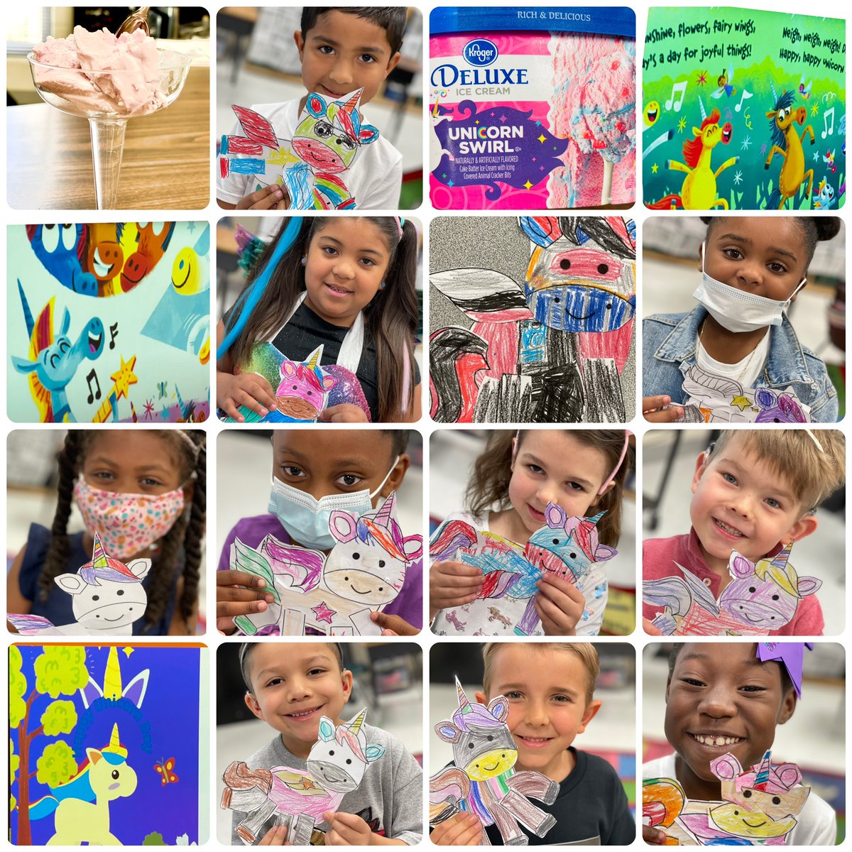 Poni3kj's tweet photo. DCEKinder celebrates National Unicorn Day! What a fun Friday! #DCEKBearsFun https://t.co/GgMVkDxzQu