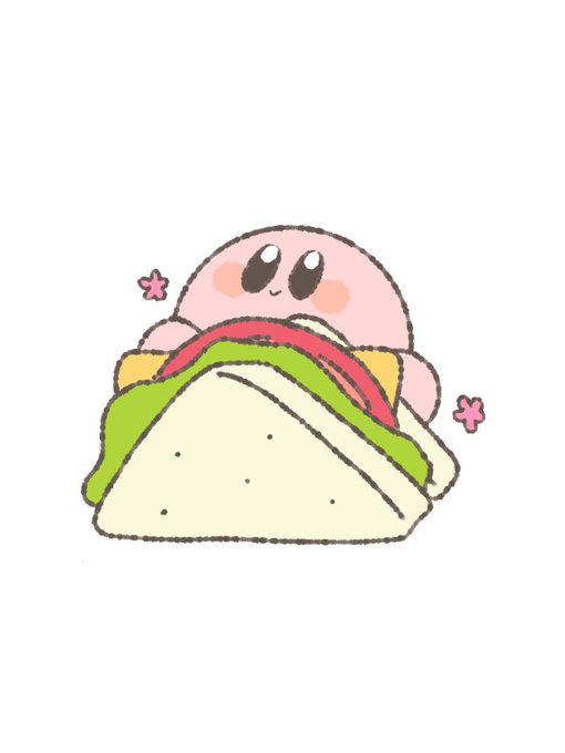 ぽよサンド✨🥪
 #1日1低画質カービィ 