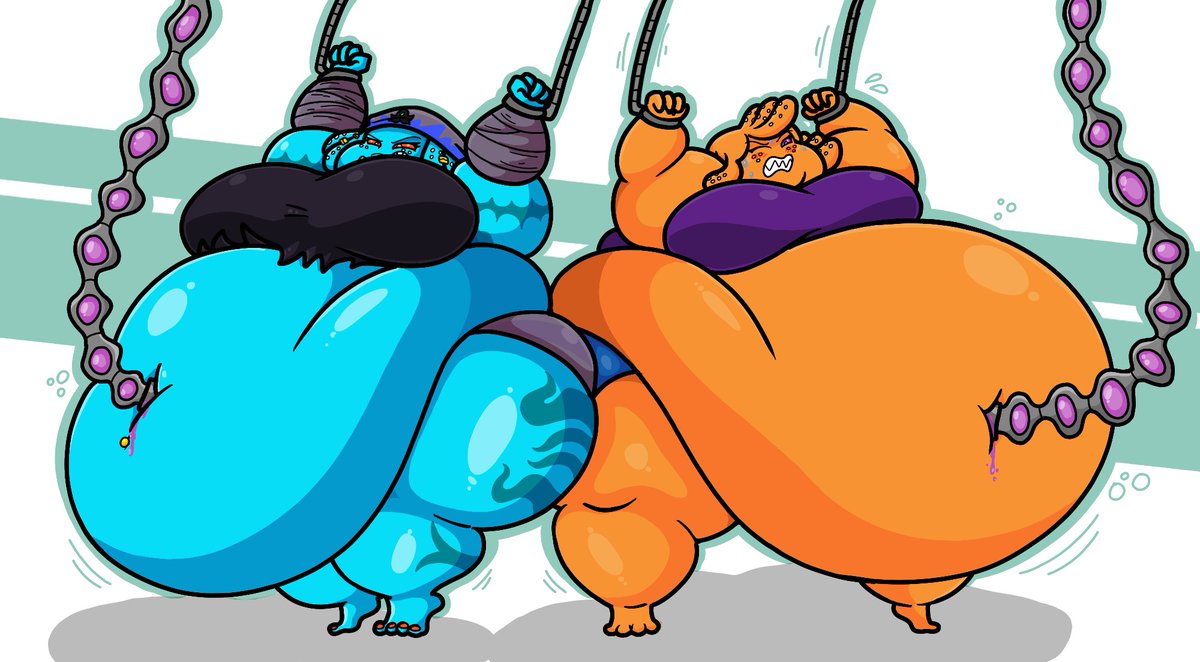 Belly button force feeding, yeah, comissioned by @TheCrimsonLiza1.