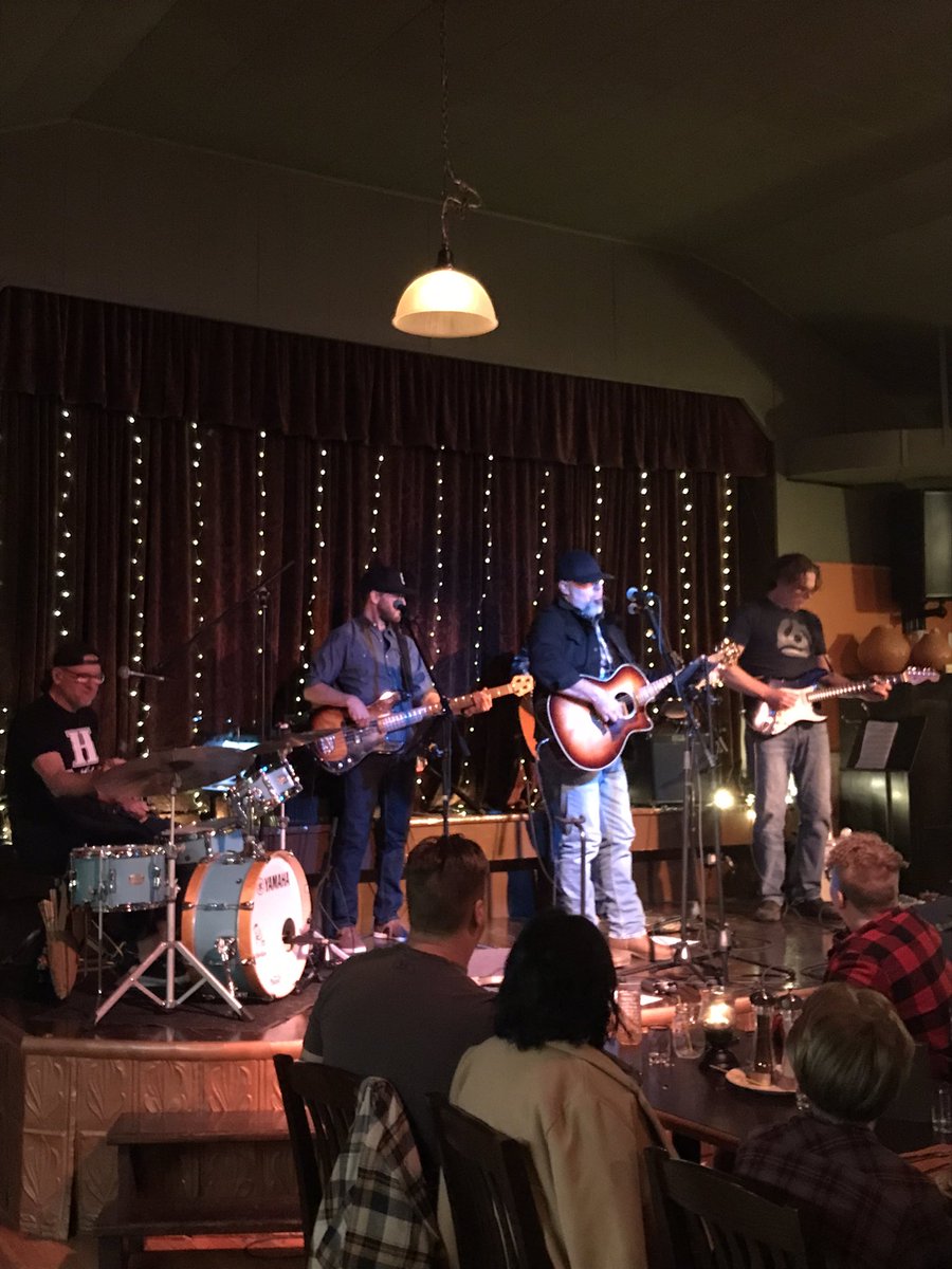 Dan Cugnet playing the stage at The Happy Nun Cafe, a great SE Sask Artitst