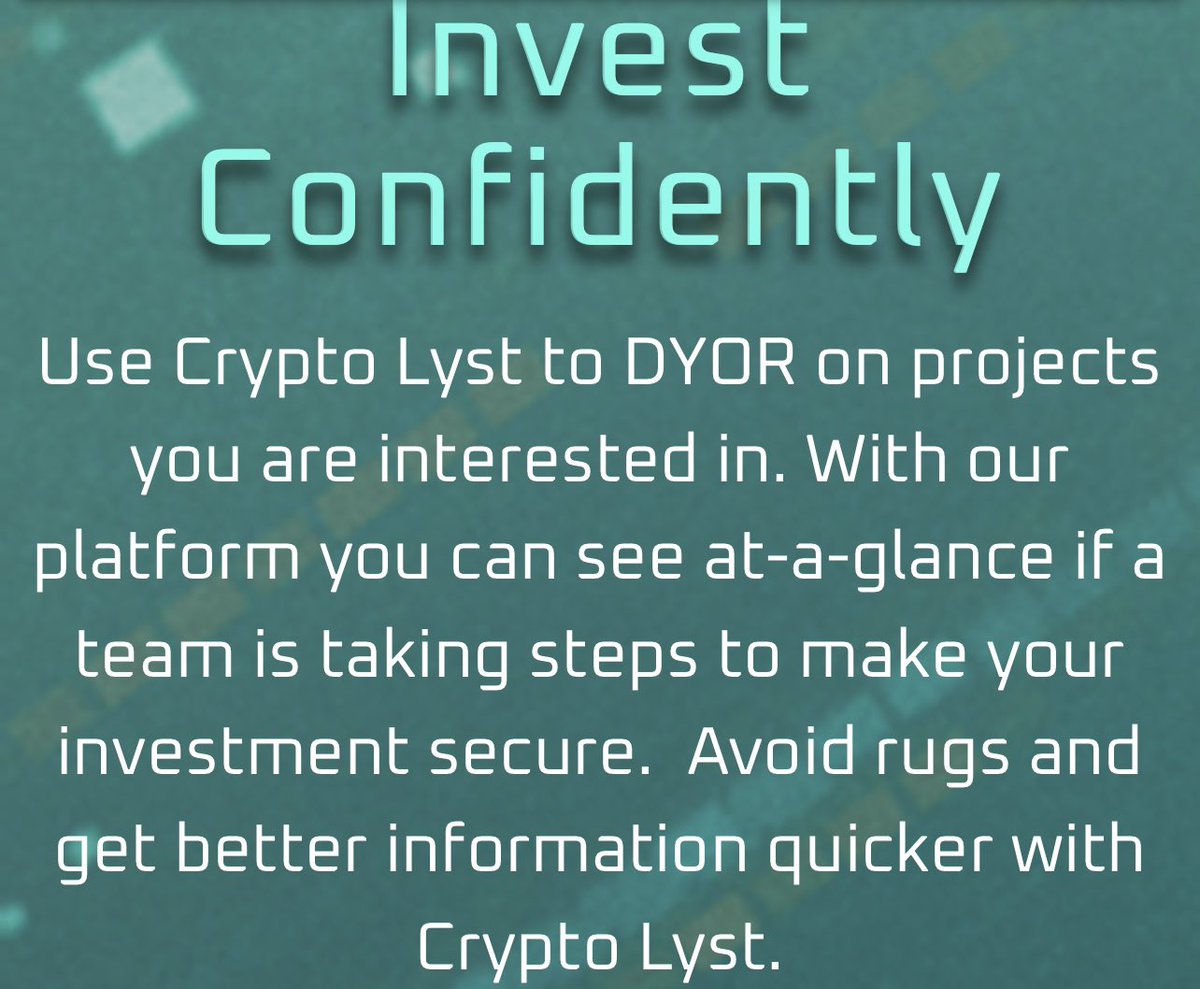 OfficialMandox's tweet photo. We are excited to announce that we will be listed on Crypto Lyst! 

A platform that allows investors to monitor their investments &amp; other cryptos. 

This platform allows for potential investors to dyor and check safety of potential investments.

@LystToken 🤝 @OfficialMandoX https://t.co/U11VZrfSaB