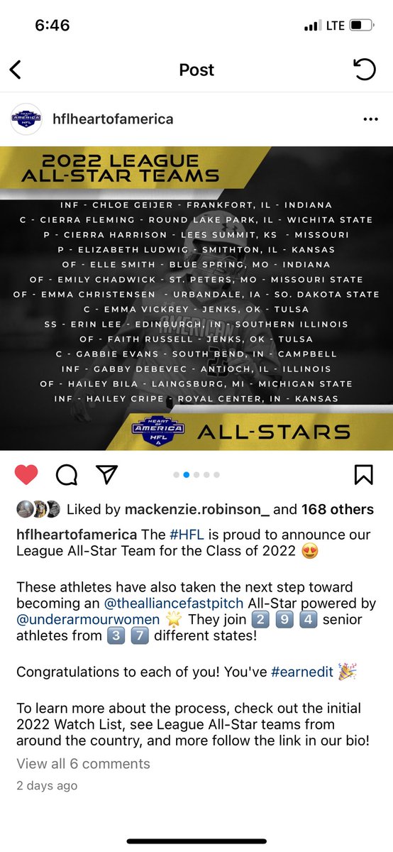 Congrats <a href="/Haileycripe41/">Hailey</a> on this honor!! So proud of you and all you continue to accomplish this season and in your college career at KU!! 🥎😏 <a href="/SCAIndiana/">Softball Coaches Association of Indiana</a> <a href="/BingPioPanAth1/">John W. Bingaman</a> <a href="/chuckgrable/">Dr. Chuck Grable</a> <a href="/IndyDreamsSoft1/">Indy Dreams Softball</a>