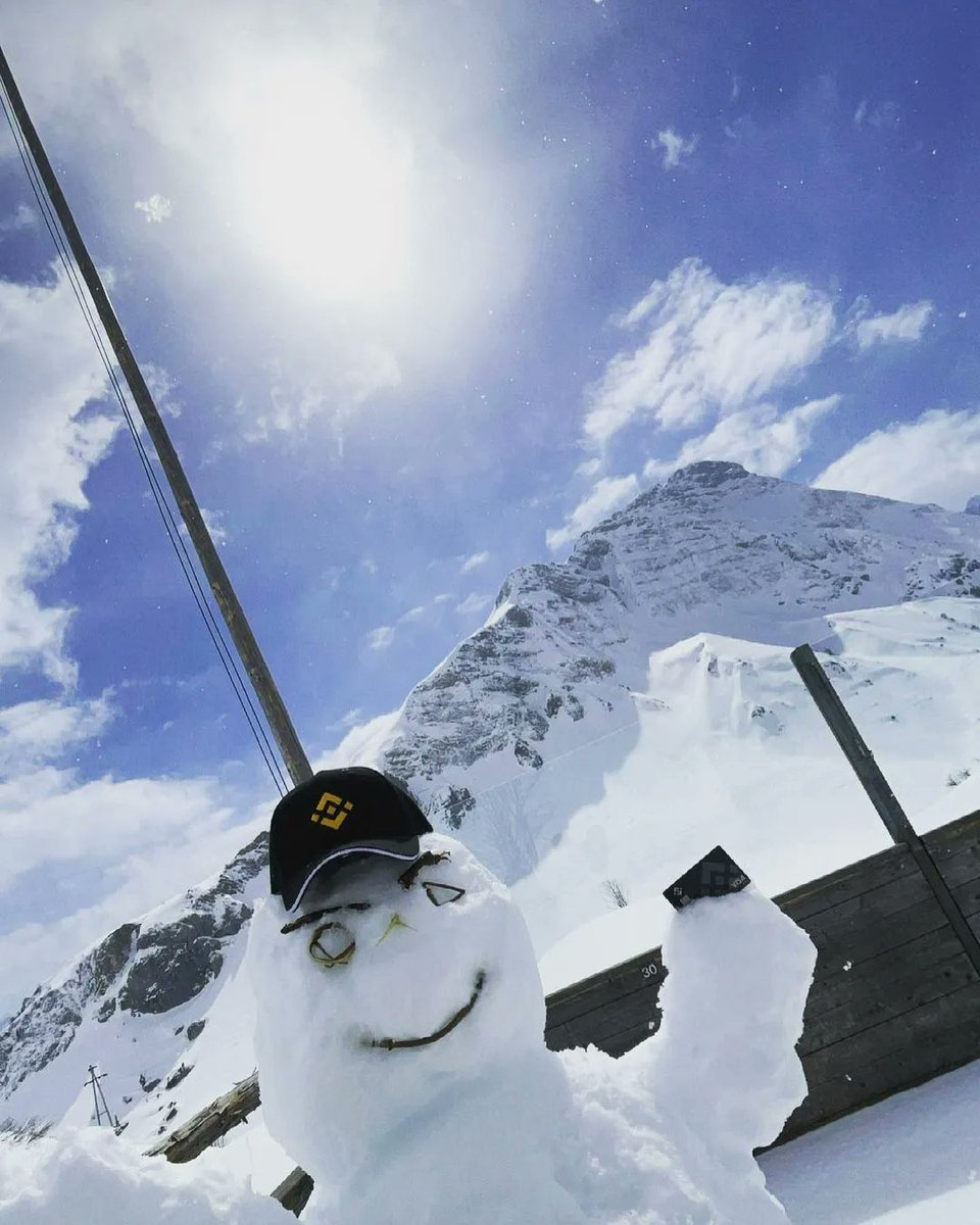 binance's tweet photo. My kind of snowman. https://t.co/MQzUxkMd6w