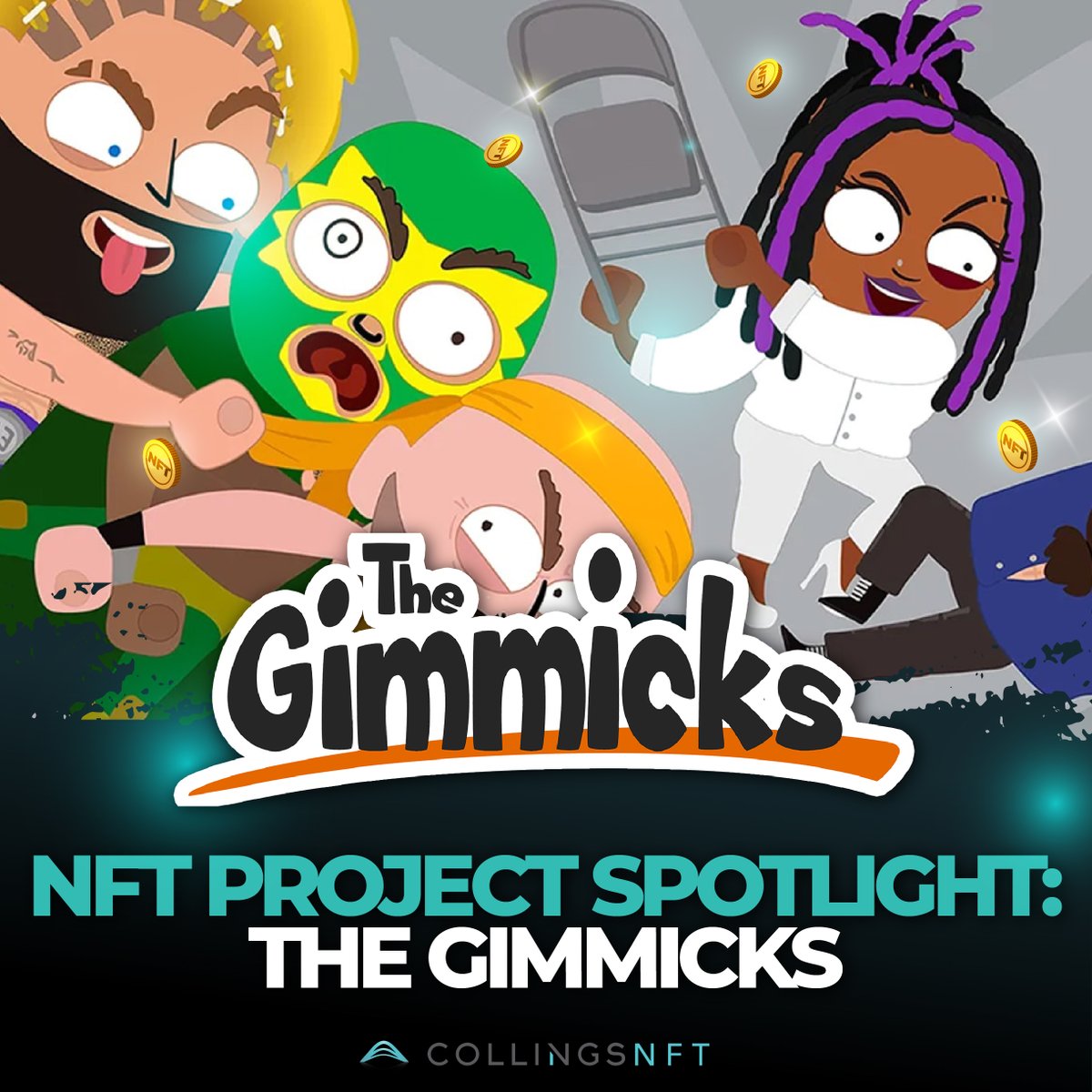 collingsnft's tweet photo. The Gimmicks NFT collection is a set of unique characters from the Sixth Wall and Toonstar. The series follows a crew of washed-up professional wrestlers who are trying to find their way back into the spotlight.
#NFT #NFTs #Blockchain #Crypto #TheGimmicks #Toonstar #Sixthwall https://t.co/UWQWKQUqsG