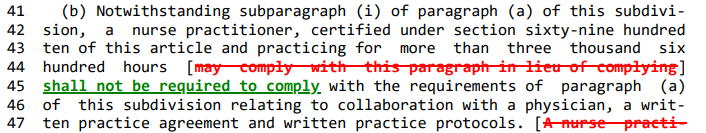 The_NPA's tweet image. BREAKING: Experienced NY Nurse Practitioners having &amp;gt;3600 hrs of experience will no longer need a written agreement/collaborative relationship! The NPA applauds @GovKathyHochul @AndreaSCousins @CarlHeastie @tobystavisky @DeborahJGlick @DickGottfried @NYSenatorRivera! #Access2Care