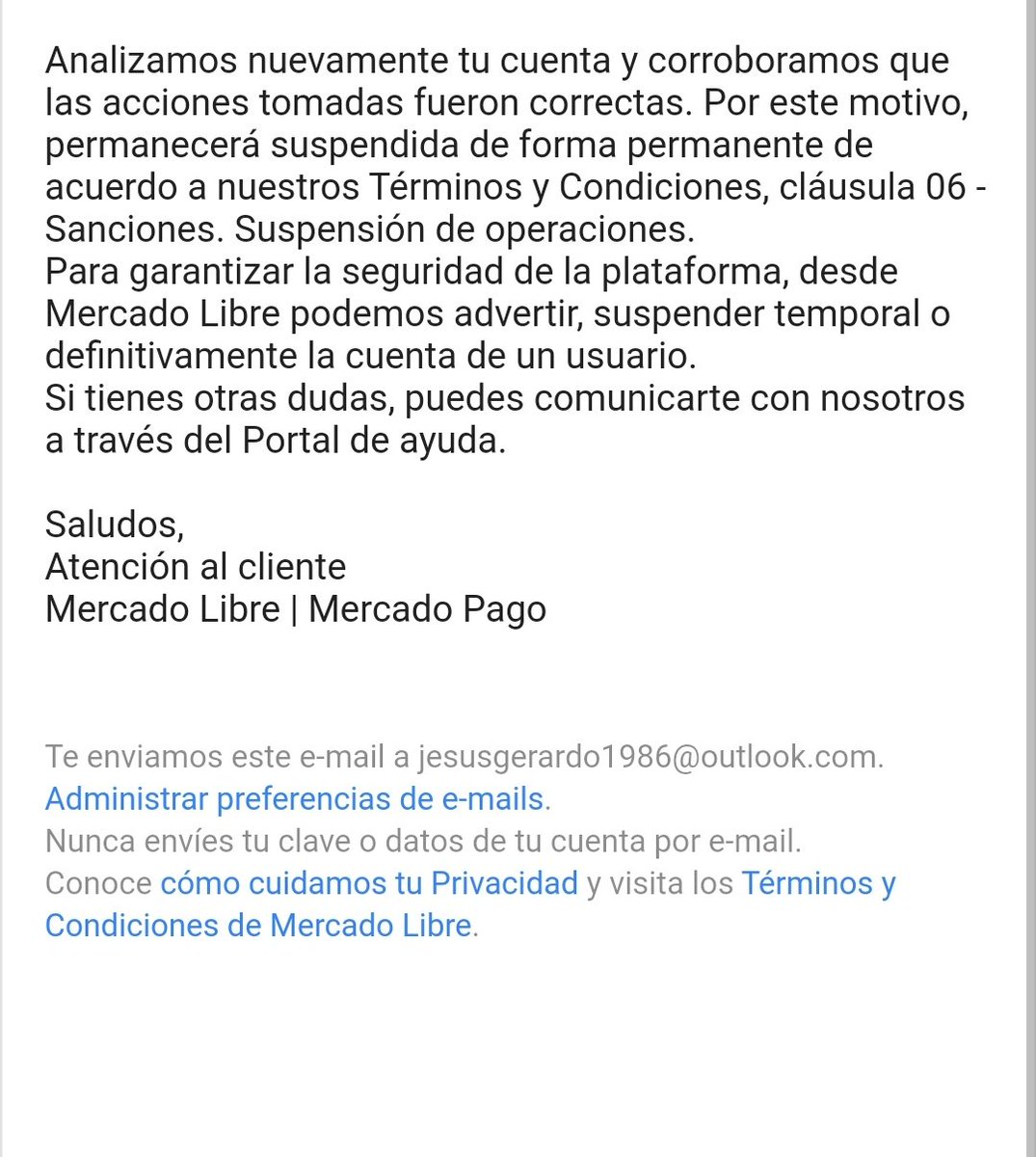 montig2018's tweet photo. @ML_Ayuda @GilbertXalapa @DaYi3233 tengo un detalle tengo suspendida mi cuenta y ocupo hacer una devolución , aún estoy en mi tiempo de garantía y no puedo entrar a mis compras me marca el aviso de suspención . Y si mando un mensaje a Ayuda me responden siempre lo mismo, no lo que yo ocupo saber. User: bettoalexx https://t.co/JVizCkaRi2